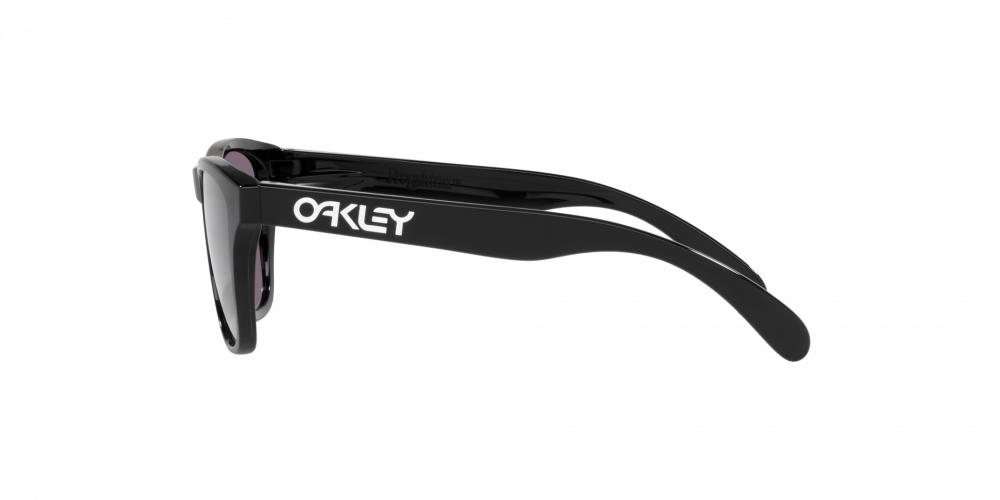 Oakley Frogskins - Square Polished Black Frame Sunglasses For Men